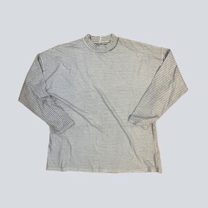 Free People We The Free Striped Mock Neck Long Sleeve Top L